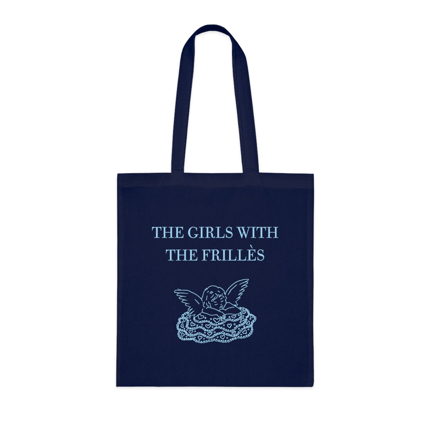 The girls with the Frillès cotton tote